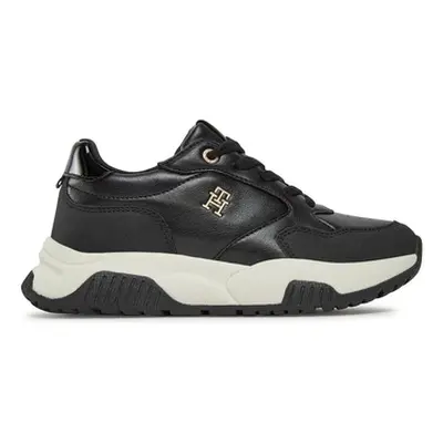 Tommy Hilfiger LOW CUT LACE-UP SNEAKER Divat edzőcipők Fekete