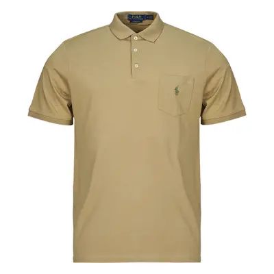 Polo Ralph Lauren POLO EN JERSEY AVEC POCHE Rövid ujjú galléros pólók Bézs