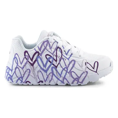 Skechers JGoldcrown: Uno Lite - Spread the Love 314064L-WLPR Szandálok / Saruk Fehér