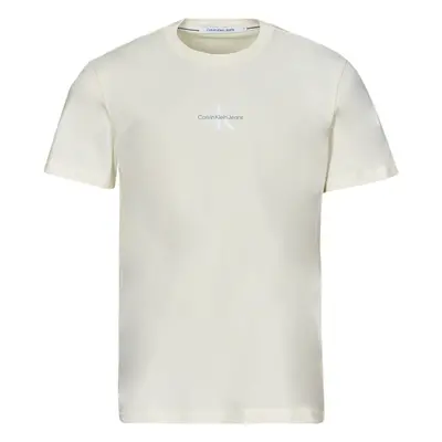 Calvin Klein Jeans MONOLOGO TEE Rövid ujjú pólók Fehér