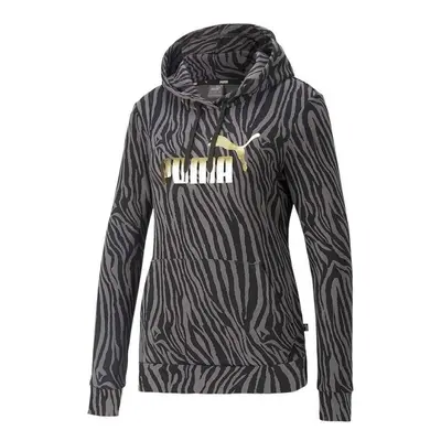 Puma ESS TIGER AOP HOODIE Pulóverek Szürke