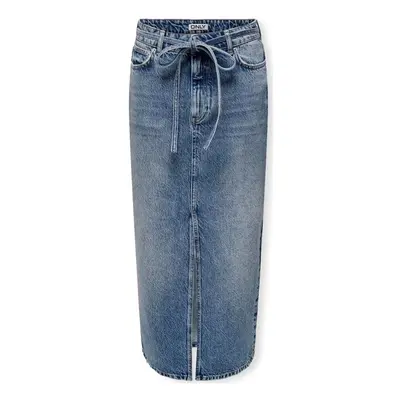 Only Gianna Belted Skirt - Medium Blue Denim Szoknyák Kék