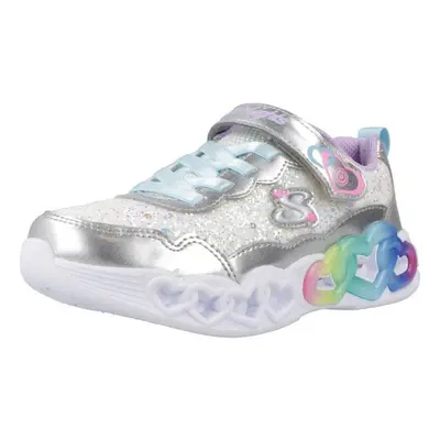 Skechers INFINITE HEART LIGHTS - FRE Divat edzőcipők Ezüst