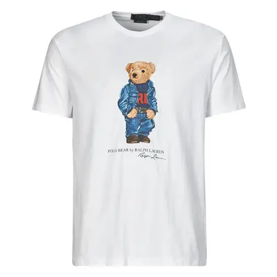 Polo Ralph Lauren T-SHIRT AJUSTE EN COTON POLO BEAR Rövid ujjú pólók Fehér