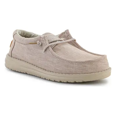 HEYDUDE Wally Youth Basic Beige 40041-205 Divat edzőcipők Bézs