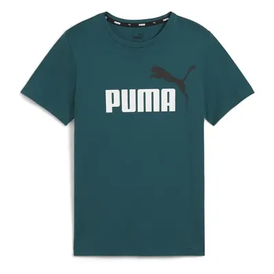 Puma ESS+ 2 COL LOGO TEE Rövid ujjú pólók Zöld