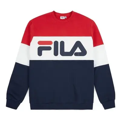 Fila MEN STRAIGHT BLOCKED CREW Pulóverek Fekete