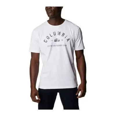 Columbia M GRAPHIC SS TEE BLANC Pólók / Galléros Pólók Fehér