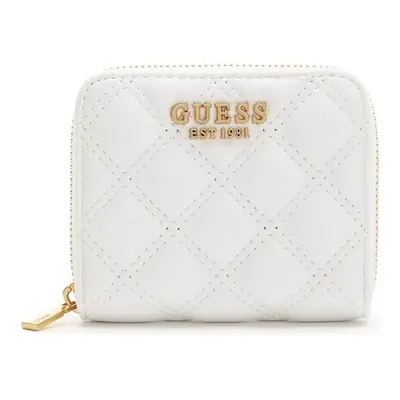 Guess GIULLY SLG SMALL ZIP AROU Pénztárcák Fehér