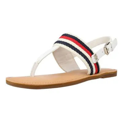 Tommy Hilfiger FLAT SANDAL CORPORATE Szandálok / Saruk Fehér