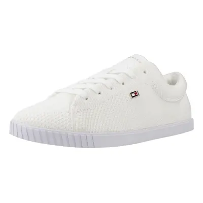 Tommy Hilfiger FLAG LACE UP SNEAKER KNI Divat edzőcipők Fehér