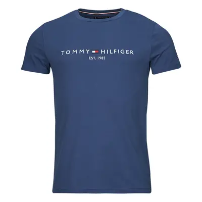 Tommy Hilfiger LOGO TEE Rövid ujjú pólók Kék