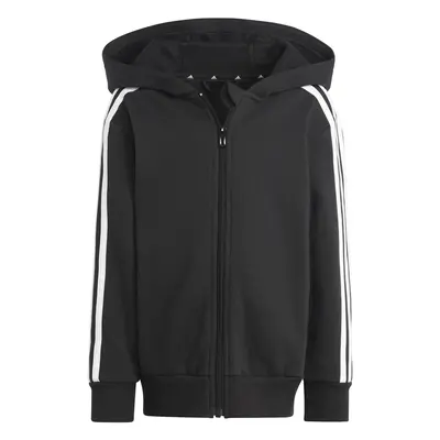 adidas Essentials 3-Stripes Zip Hooded Jacket Melegítő kabátok Fekete