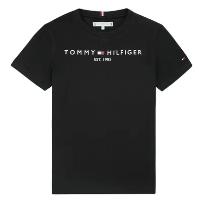 Tommy Hilfiger ESSENTIAL TEE S/S Rövid ujjú pólók Fekete