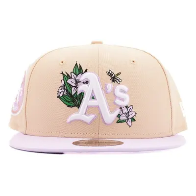 New-Era MLB FLORAL 9FIFTY OAKATH Baseball sapkák Bézs