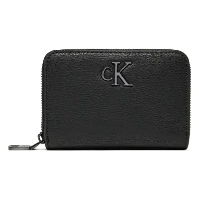 Calvin Klein Jeans MINIMAL MONOGRAM MED ZIP AROUND K60K612262 Pénztárcák Fekete