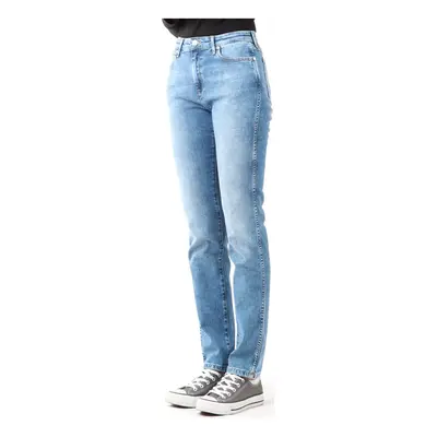 Wrangler Boyfriend Best Blue W27M9194O Skinny farmerek Kék