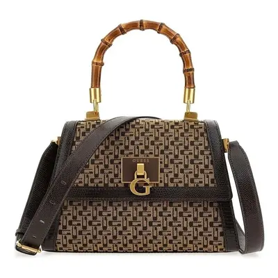 Guess STEPHI BAMBOO FLAP Kézitáskák Barna