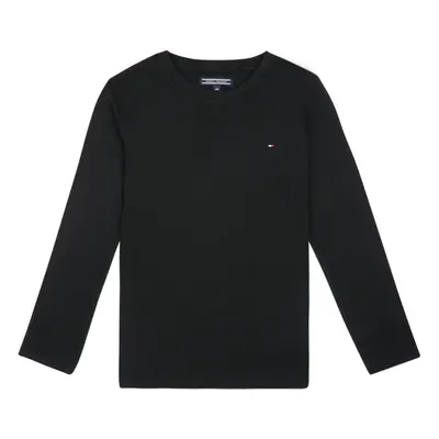 Tommy Hilfiger BOYS BASIC CN KNIT L/S Hosszú ujjú pólók Fekete