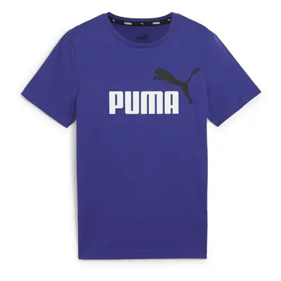 Puma ESS+ 2 COL LOGO TEE Rövid ujjú pólók Tengerész