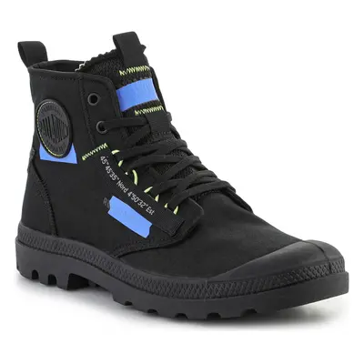 Palladium Pampa HI Re-Craft Black/Blue 77220-005-M Magas szárú edzőcipők Fekete