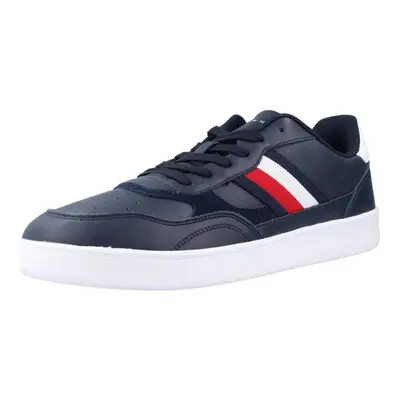 Tommy Hilfiger COURT CUPSOLE RETRO LTH Divat edzőcipők Kék