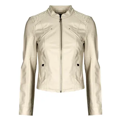 Vero Moda VMFAVODONA COATED JACKET NOOS Bőrkabátok Bézs