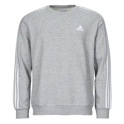 adidas Essentials Fleece 3-Stripes Sweatshirt Pulóverek Szürke