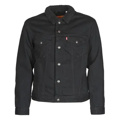 Levis TYPE 3 SHERPA TRUCKER Farmerkabátok Fekete