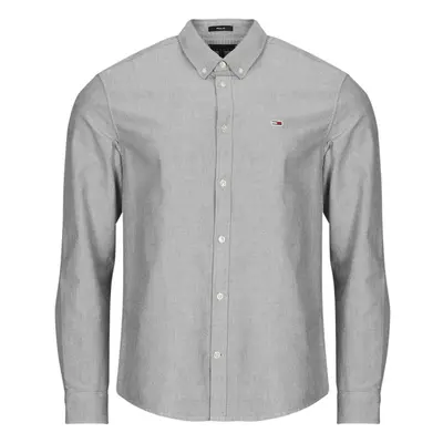 Tommy Jeans TJM ENTRY REG OXFORD SHIRT Hosszú ujjú ingek Szürke