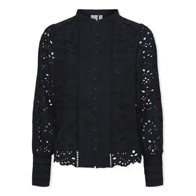 Y.a.s YAS Noos Alessia Shirt L/S - Black Blúzok Fekete