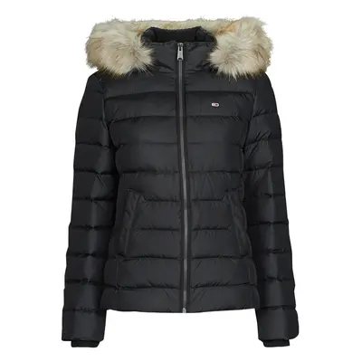 Tommy Jeans TJW BASIC HOODED DOWN JACKET Steppelt kabátok Fekete