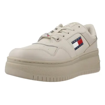 Tommy Jeans TJW RETRO BASKET FLATFORM ESS Divat edzőcipők Barna