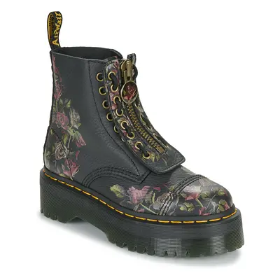 Dr. Martens Sinclair Decayed Roses Classic Tumbled Nappa Bokacsizmák Fekete