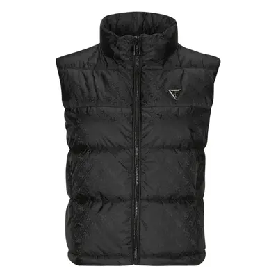 Guess NEW 4G LOGO PADDED VEST Steppelt kabátok Fekete