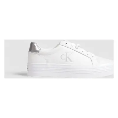 Calvin Klein Jeans BOLD VULC FLATF LACE YW0YW01688 Divat edzőcipők Ezüst