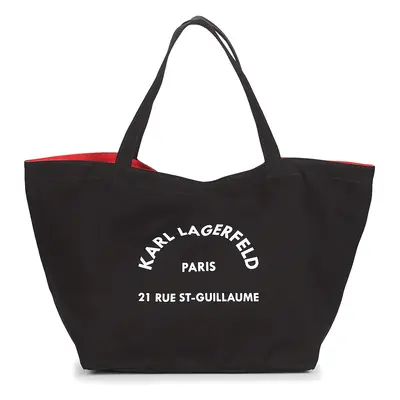 Karl Lagerfeld RUE ST GUILLAUE CANVAS TOTE Bevásárló szatyrok / Bevásárló táskák Fekete