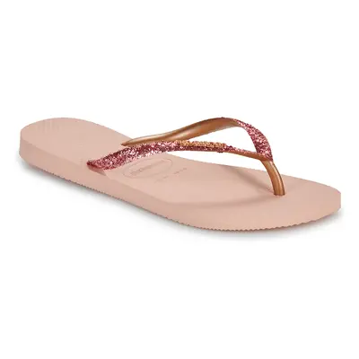 Havaianas SLIM GLITTER II Lábujjközös papucsok Rózsaszín