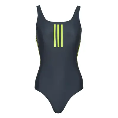 adidas 3-Stripes Graphic V-Back Swimsuit 1 részes fürdőruhák Tengerész