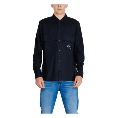 Calvin Klein Jeans CARGO OVERSHIRT J30J325618 Rövid ujjú ingek Fekete