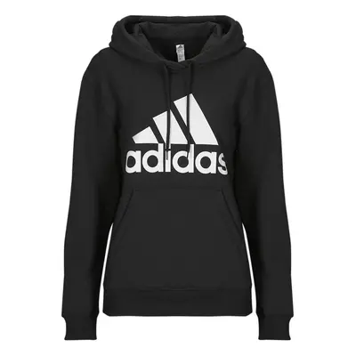 adidas Essentials Big Logo Regular Fleece Hoodie Pulóverek Fekete