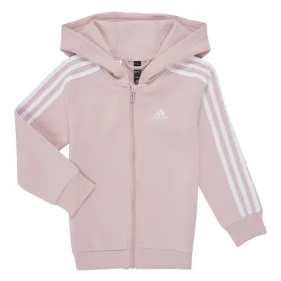 adidas Essentials 3-Stripes Zip Hooded Jacket Melegítő kabátok Rózsaszín