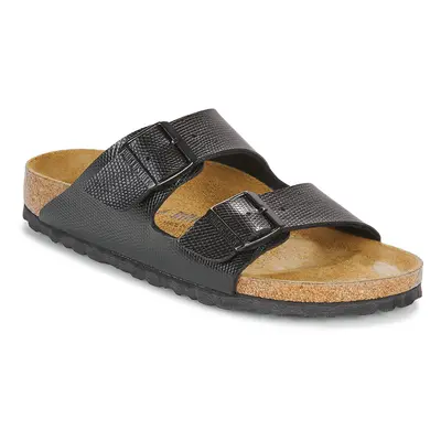 Birkenstock Arizona BF Shiny Lizard Black Papucsok Fekete