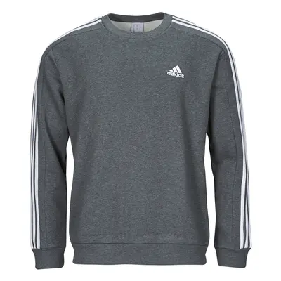 adidas Essentials Fleece 3-Stripes Sweatshirt Pulóverek Szürke