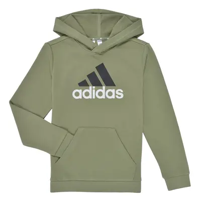 adidas Essentials Two-Colored Big Logo Cotton Hoodie Pulóverek Zöld