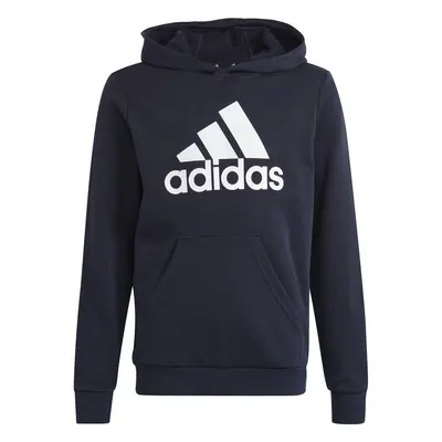 adidas Big Logo Essentials Cotton Hoodie Pulóverek Tengerész