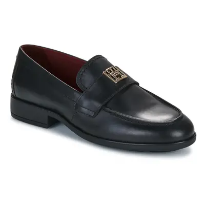 Tommy Hilfiger TH LEATHER CLASSIC LOAFER Mokkaszínek Fekete