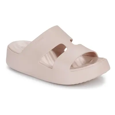 Crocs Getaway Platform H-Strap Papucsok Bézs