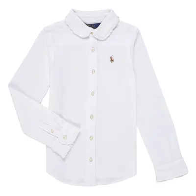 Polo Ralph Lauren KNIT OXFORD-SHIRTS-BUTTON FRONT SHIRT Ingek / Blúzok Fehér