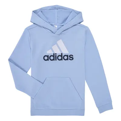 adidas Essentials Two-Colored Big Logo Cotton Hoodie Pulóverek Kék